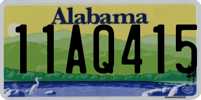 AL license plate 11AQ415