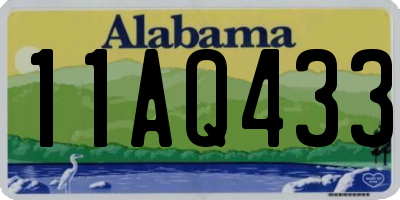 AL license plate 11AQ433