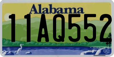 AL license plate 11AQ552