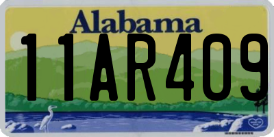AL license plate 11AR409