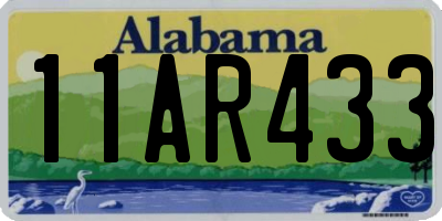 AL license plate 11AR433