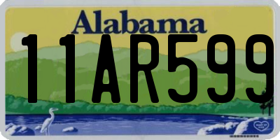AL license plate 11AR599