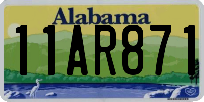AL license plate 11AR871