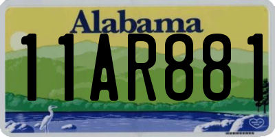 AL license plate 11AR881