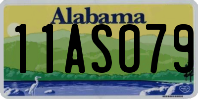 AL license plate 11AS079