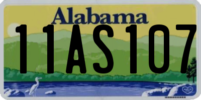 AL license plate 11AS107