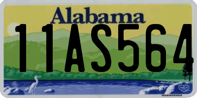 AL license plate 11AS564