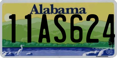 AL license plate 11AS624