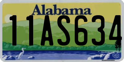 AL license plate 11AS634