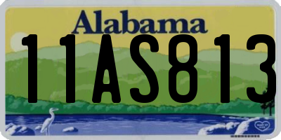 AL license plate 11AS813