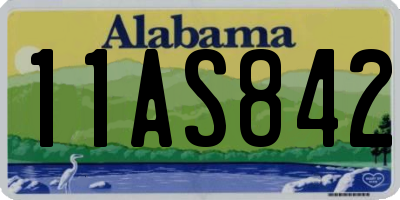 AL license plate 11AS842