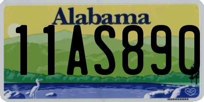 AL license plate 11AS890