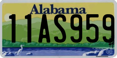 AL license plate 11AS959
