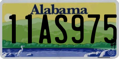 AL license plate 11AS975