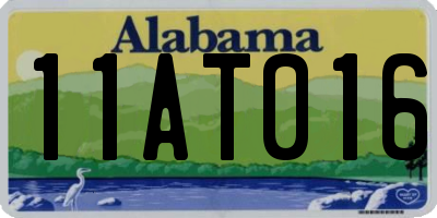 AL license plate 11AT016