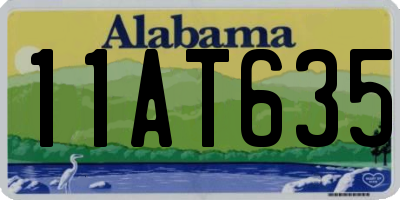 AL license plate 11AT635