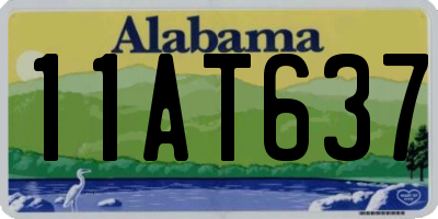 AL license plate 11AT637