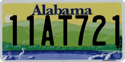 AL license plate 11AT721