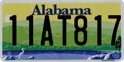 AL license plate 11AT817