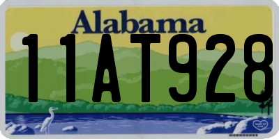 AL license plate 11AT928