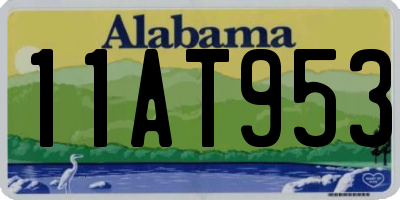AL license plate 11AT953
