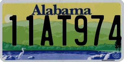 AL license plate 11AT974