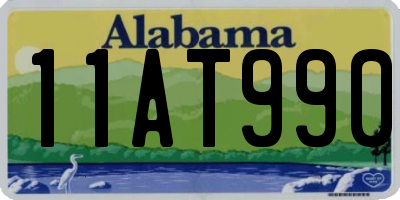 AL license plate 11AT990