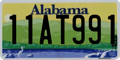 AL license plate 11AT991