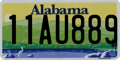 AL license plate 11AU889