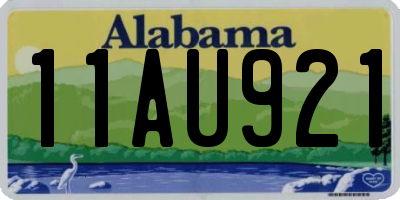 AL license plate 11AU921