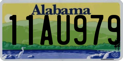 AL license plate 11AU979