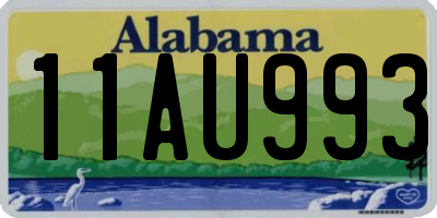 AL license plate 11AU993