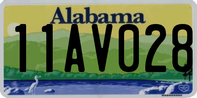 AL license plate 11AV028