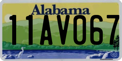 AL license plate 11AV067