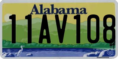 AL license plate 11AV108