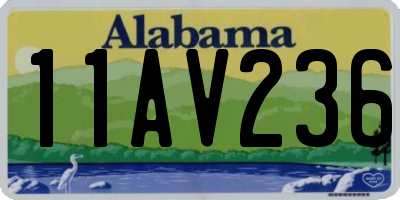 AL license plate 11AV236