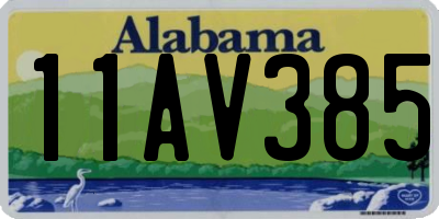 AL license plate 11AV385