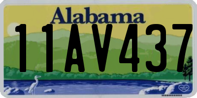 AL license plate 11AV437