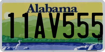 AL license plate 11AV555
