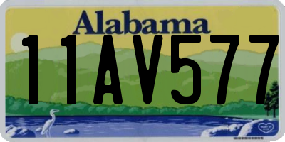 AL license plate 11AV577