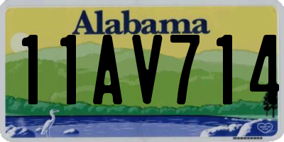 AL license plate 11AV714
