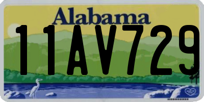 AL license plate 11AV729
