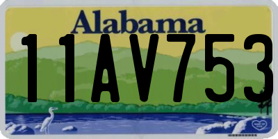 AL license plate 11AV753