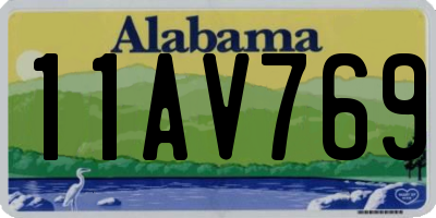 AL license plate 11AV769