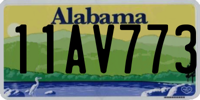 AL license plate 11AV773
