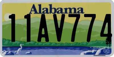 AL license plate 11AV774