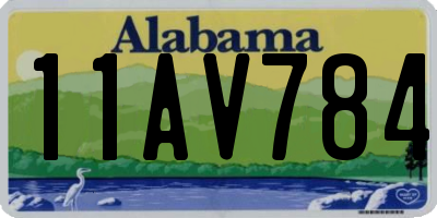 AL license plate 11AV784