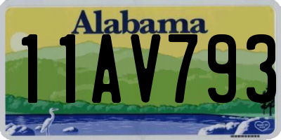 AL license plate 11AV793