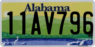 AL license plate 11AV796