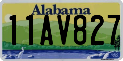 AL license plate 11AV827